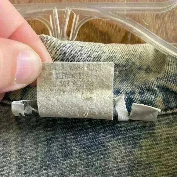 Vintage Dreams Acid Wash Long Denim Maxi Dress With Elastic Waist & Buttons Sz M - Picture 6 of 12